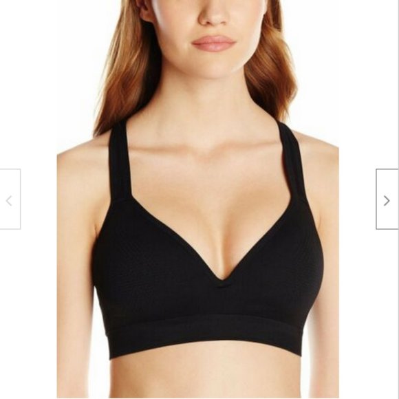 Jockey Black Molded Cup Seamless Sports Bra Medium - Picture 1 of 2